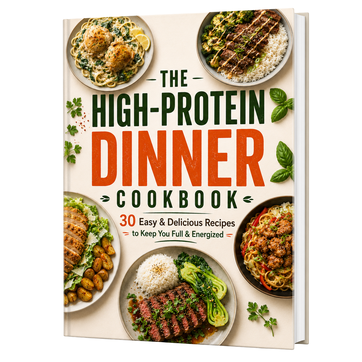 The High-Protein Dinner Cookbook cover