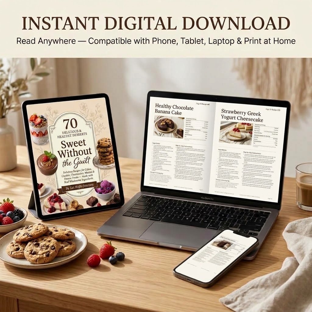 Sweet Without the Guilt: 70 Delicious & Healthy Desserts to Satisfy Your Sweet Cravings (Digital Cookbook) - Image 4